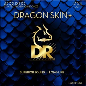 DR Dragon Skin+ DAP-12 akustične žice Phosphor Bronze Light 12-54, prirodan osjećaj i dugotrajnost, Prodaja Artist d.o.o. Banja Luka, Sarajevo