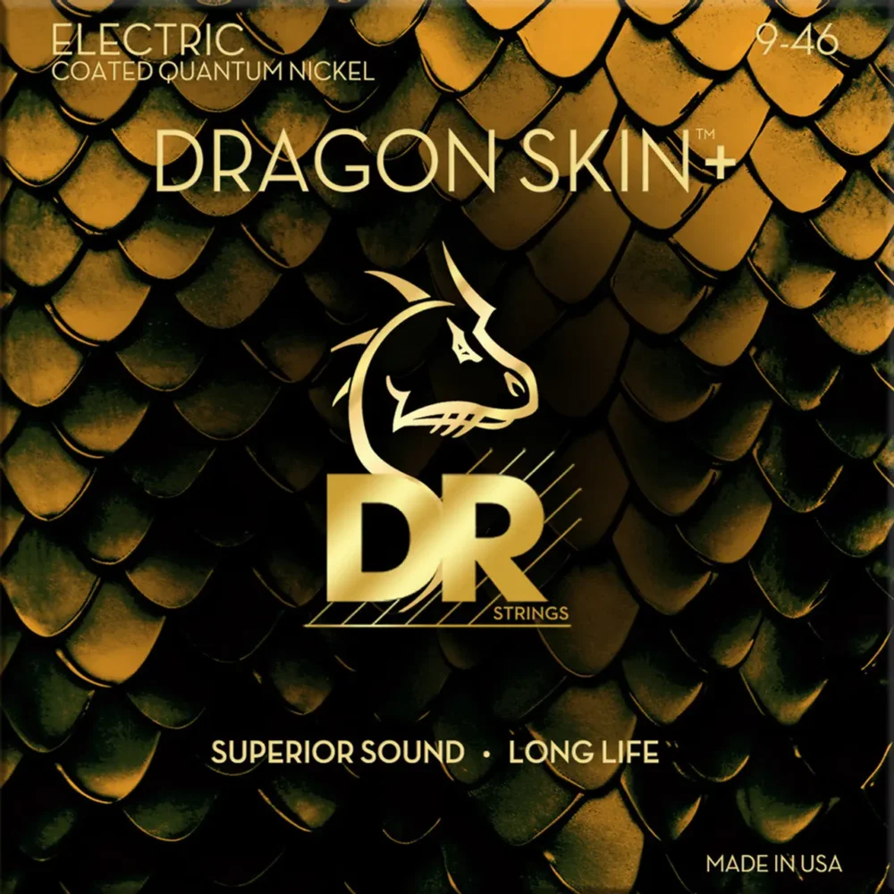 DR Dragon Skin+ DEQ-9/46 električne žice Quantum Nickel Light to Medium 9-46, balansiran ton i dugotrajnost, Prodaja Artist d.o.o. Banja Luka, Sarajevo