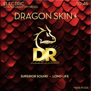 DR Dragon Skin+ DEQ-10 električne žice Quantum Nickel Medium 10-46, snažan ton i dugotrajnost, Prodaja Artist d.o.o. Banja Luka, Sarajevo