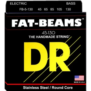 DR Fat-Beams nerđajuće čelične bas žice za električne bas gitare, set od pet žica sa punim i masivnim tonom. Prodaja Artist d.o.o. Banja Luka, Sarajevo