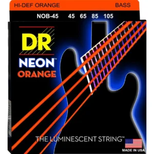 DR Hi-Def Neon Orange K3 bas žice za električne bas gitare, set od četiri žice, produžena dugotrajnost i neon UV efekat pomoću premaza. Prodaja Artist d.o.o. Banja Luka, Sarajevo
