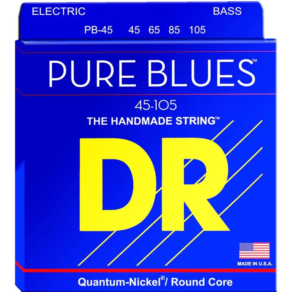 DR Pure Blues Quantum Nickel bas žice za električne bas gitare, set od 4 žice, balansiran i svestran ton. Prodaja Artist d.o.o. Banja Luka, Sarajevo