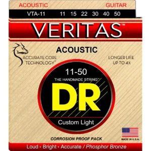 DR Veritas Phosphor Bronze akustične žice Light 12-54 za akustične gitare, set žica sa stabilnim tonom i dugim sustainom. Prodaja Artist d.o.o. Banja Luka, Sarajevo