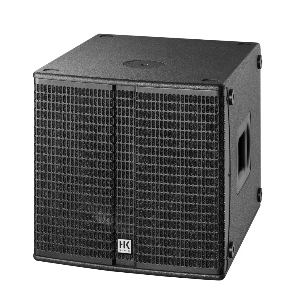 HK Audio LINEAR SUB 1500 A aktivni 15-inčni subwoofer u crnom kućištu, namijenjen za profesionalnu upotrebu sa LINEAR i ELEMENTS sistemima. Prodaja Artist d.o.o. Banja Luka, Sarajevo.