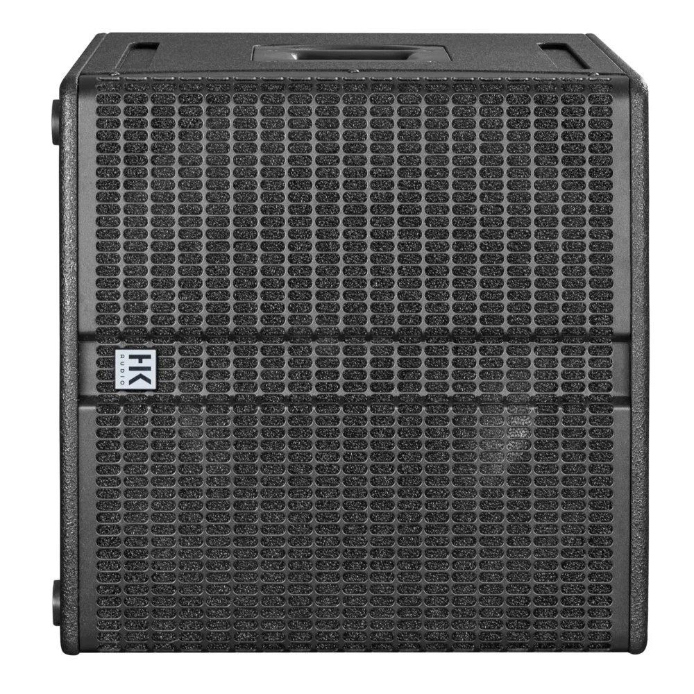 HK Audio LINEAR SUB 1500 A aktivni 15-inčni subwoofer u crnom kućištu, namijenjen za profesionalnu upotrebu sa LINEAR i ELEMENTS sistemima. Prodaja Artist d.o.o. Banja Luka, Sarajevo.