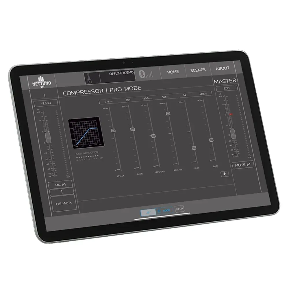 Montarbo NETTUNO 10 prenosni PA sistem sa mikserom i Bluetooth konekcijom – profesionalno ozvučenje za live i DJ nastupe. Prodaja Artist d.o.o. Banja Luka, Sarajevo.