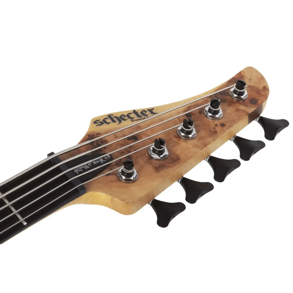 Schecter Reaper-5 Natural Satin petožičana bads gitara sa figured poplar burl topom i Darkglass EQ elektronikom. Prodaja Artist d.o.o. prodavnice Banja Luka, Sarajevo.