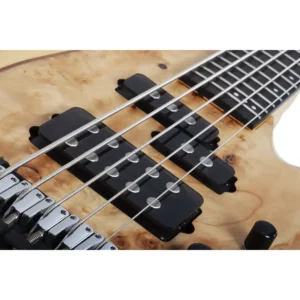 Schecter Reaper-5 Natural Satin petožičana bads gitara sa figured poplar burl topom i Darkglass EQ elektronikom. Prodaja Artist d.o.o. prodavnice Banja Luka, Sarajevo.