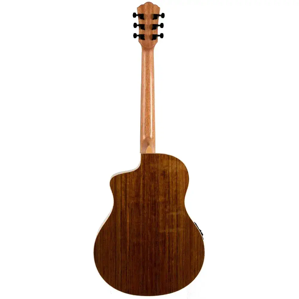 Washburn Bella Tono Suprema SC40SCE akustična-električna gitara sa solid spruce topom, Walnut back & sides, flame maple armrest i side sound portom, custom vine inlay na laurel fingerboardu i Barcus Berry LX4 preampom, pruža profesionalni zvuk, udobnu svirku i luksuznu estetiku. Prodaja Artist d.o.o. Banja Luka, Sarajevo.