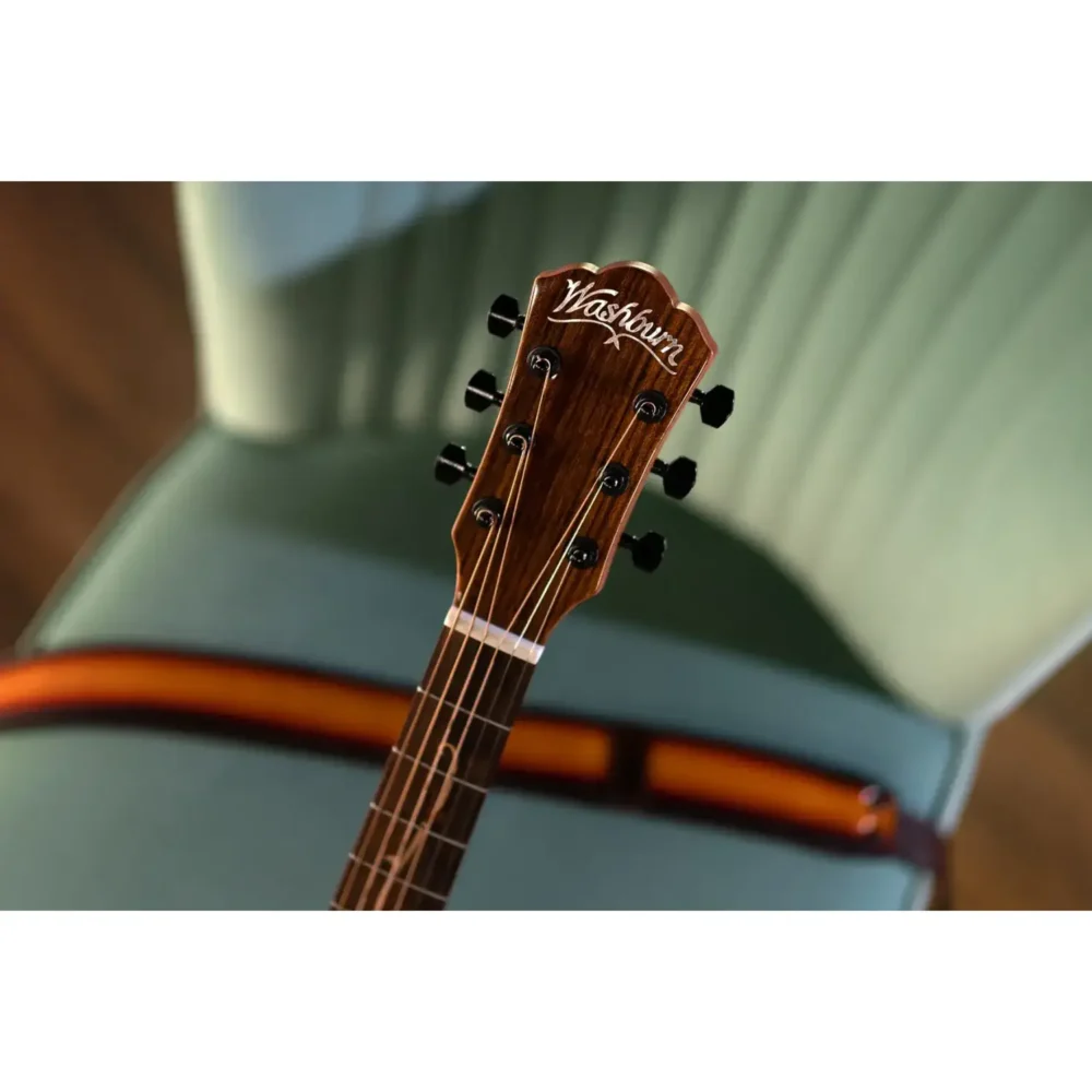 Washburn Bella Tono Suprema SC40SCE akustična-električna gitara sa solid spruce topom, Walnut back & sides, flame maple armrest i side sound portom, custom vine inlay na laurel fingerboardu i Barcus Berry LX4 preampom, pruža profesionalni zvuk, udobnu svirku i luksuznu estetiku. Prodaja Artist d.o.o. Banja Luka, Sarajevo.