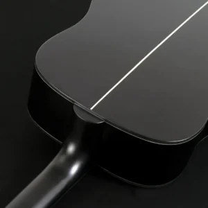Washburn Deep Forest Ebony D akustična gitara sa Striped Ebony topom, Okoume back & sides, dreadnought tijelom, modernim vratom i Engineered wood fingerboardom sa dots inlay detaljima, pruža dubok, pun i uravnotežen ton za profesionalnu svirku. Prodaja Artist d.o.o. Banja Luka, Sarajevo.