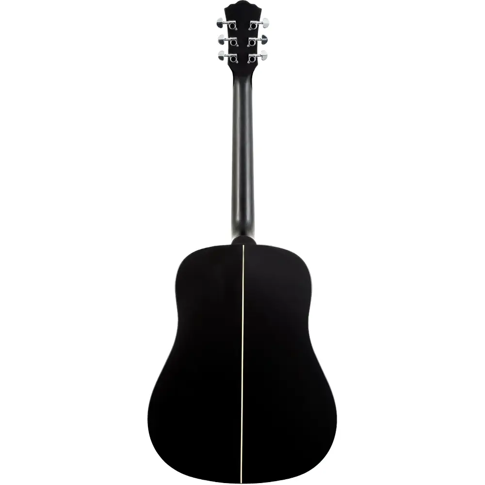Washburn Deep Forest Ebony D akustična gitara sa Striped Ebony topom, Okoume back & sides, dreadnought tijelom, modernim vratom i Engineered wood fingerboardom sa dots inlay detaljima, pruža dubok, pun i uravnotežen ton za profesionalnu svirku. Prodaja Artist d.o.o. Banja Luka, Sarajevo.