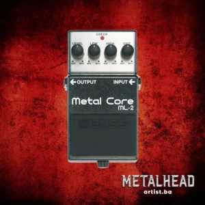 BOSS ML-2 Metal Core pedala za ekstremni metal sa dubokim basom i oštrim visokim tonovima. Prodaja Artist d.o.o. prodavnice Banja Luka, Sarajevo.