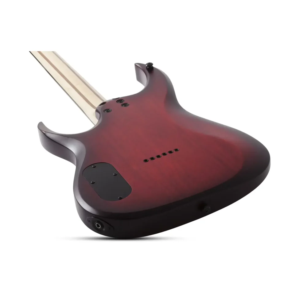 Schecter Sunset-6 Extreme električna gitara u Scarlet Burst boji sa flamed maple topom, USA Custom Shop pikapima i locking mašinicama – Prodaja Artist d.o.o. Banja Luka, Sarajevo