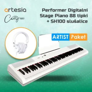 Artist paket: Artesia Performer Stage Piano bijeli + slušalice Artist paket