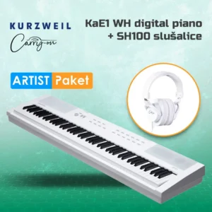 Artist paket: Kurzweil KaE1 WH digital piano + slušalice