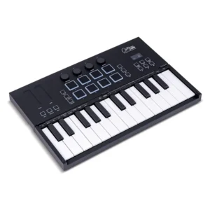 Carry-on Folding Controller 25 – MIDI preko Bluetooth, dinamički KEYs i PADovi, ugrađen arpeđator, predmapirame transport kontrole, maksimalna funkcionalnost u minimalnom formatu. Prodaja: Artist d.o.o. Banja Luka, Sarajevo
