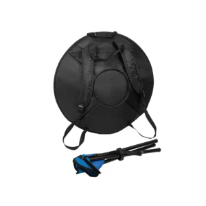 DIMAVERY HP-9D Handpan sa 9 tonova u D Celtic Minor skali, zlatne boje, sa stalakom i torbom za transport, idealan za muziku, meditaciju i relaksaciju. Prodaja Artist d.o.o. Banja Luka, Sarajevo