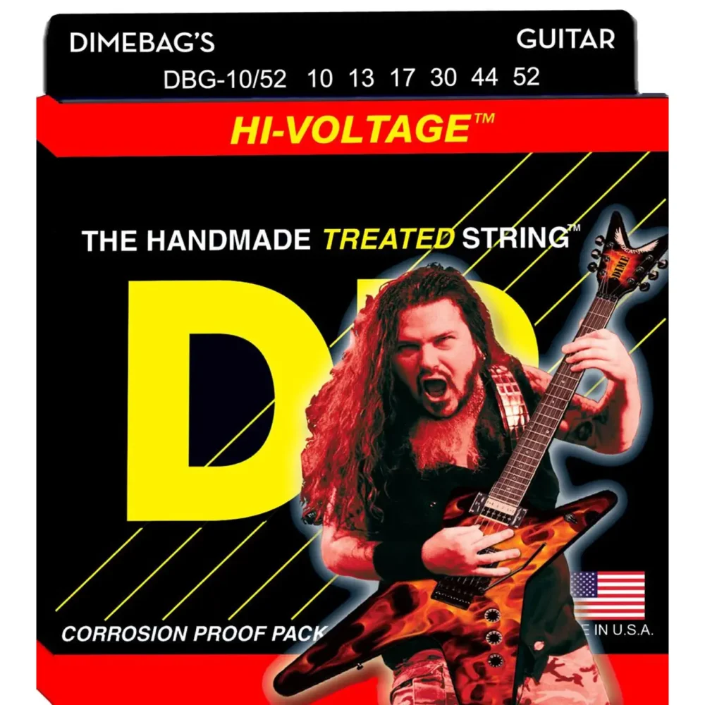 DR HI-VOLTAGE™ 10-52 – Dimebag Darrell Signature žice nude kombinaciju snage, trajnosti i tona koju je proslavio jedan od najvećih metal gitarista svih vremena. Prodaja: Artist d.o.o. Banja Luka, Sarajevo