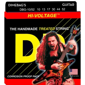 DR HI-VOLTAGE™ 10-52 – Dimebag Darrell Signature žice nude kombinaciju snage, trajnosti i tona koju je proslavio jedan od najvećih metal gitarista svih vremena. Prodaja: Artist d.o.o. Banja Luka, Sarajevo