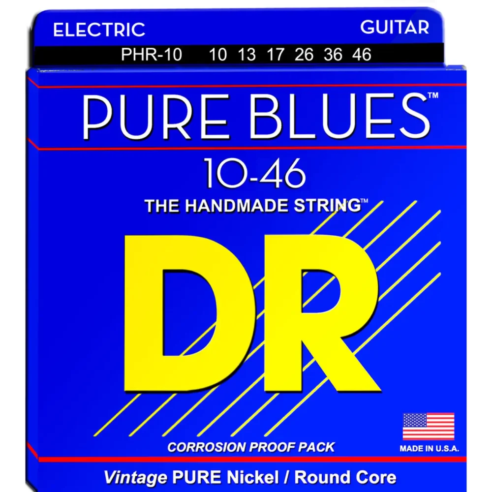 DR Pure Blues gitarske žice za autentičan vintage američki rock i blues ton. Prodaja: Artist d.o.o. Banja Luka, Sarajevo