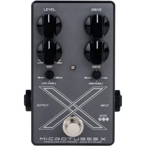Darkglass Microtubes X bass distortion pedala sa multiband procesiranjem, selektivno izobličenje visokih frekvencija, čist low-end, kompaktna i jednostavna za instalaciju u pedalboard. Prodaja Artist d.o.o. Banja Luka, Sarajevo