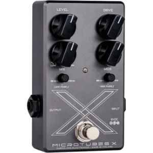 Darkglass Microtubes X bass distortion pedala sa multiband procesiranjem, selektivno izobličenje visokih frekvencija, čist low-end, kompaktna i jednostavna za instalaciju u pedalboard. Prodaja Artist d.o.o. Banja Luka, Sarajevo