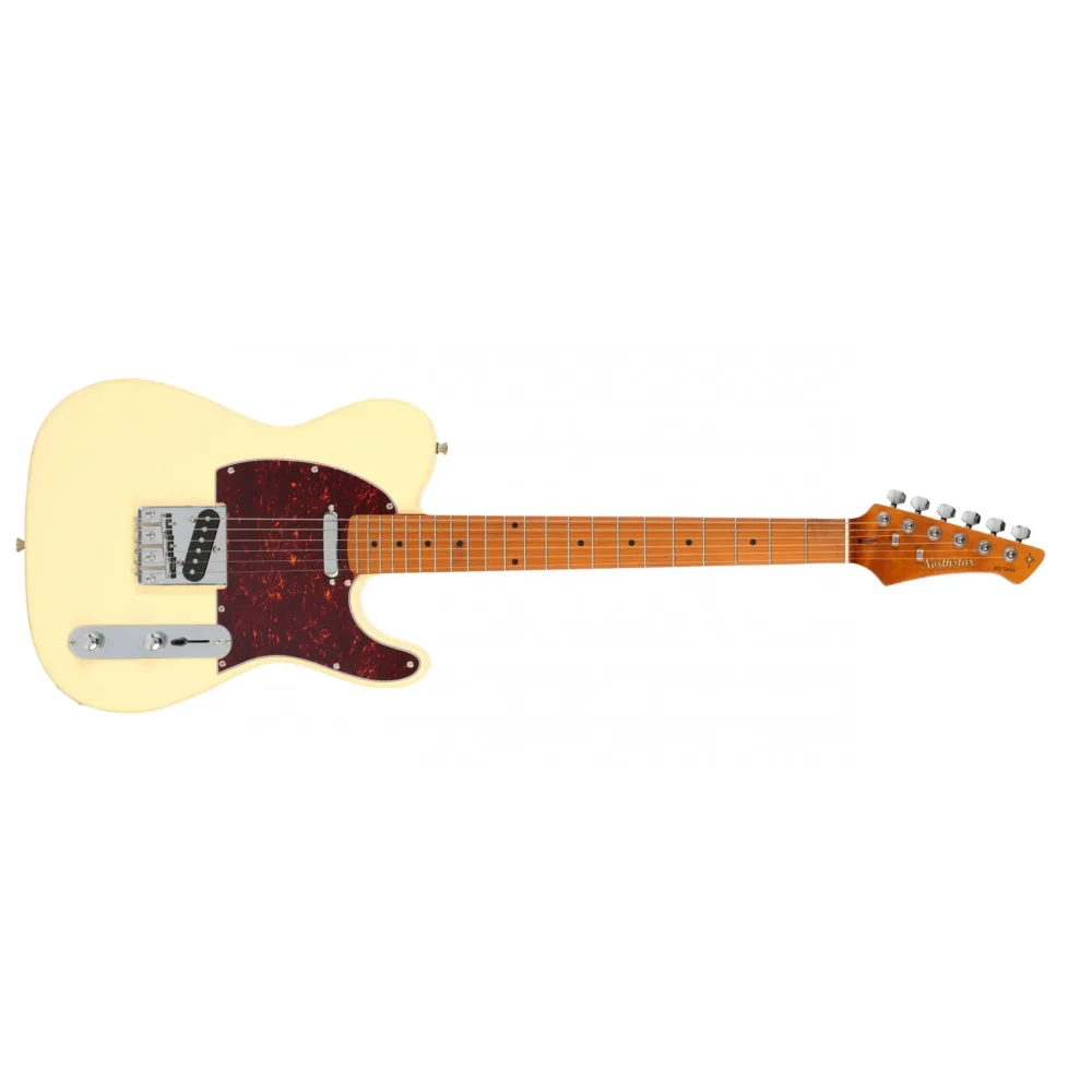 Northstar NS2VW električna gitara sa topola tijelom, Caramel Maple vratom, 2 Alnico single coil pickup-a i Vintage White Gloss finisšom. Prodaja Artist d.o.o. Banja Luka, Sarajevo.