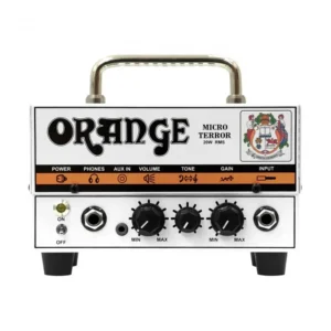 Orange Micro Terror hybrid guitar amp head 20W sa ECC83 lampom i prepoznatljivim britanskim tonom, kompaktan i lagan za svirke i kućnu upotrebu. Prodaja Artist d.o.o. Banja Luka, Sarajevo