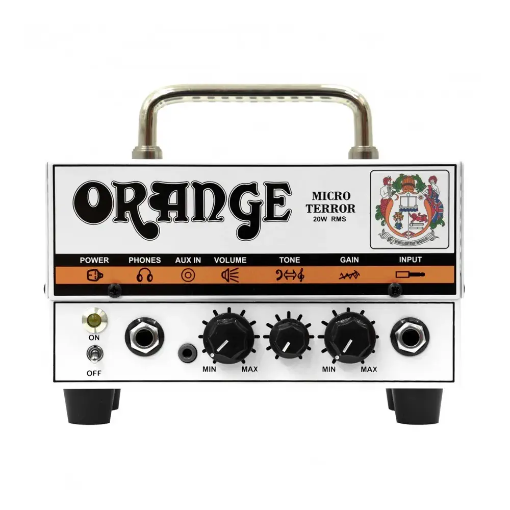 Orange Micro Terror hybrid guitar amp head 20W sa ECC83 lampom i prepoznatljivim britanskim tonom, kompaktan i lagan za svirke i kućnu upotrebu. Prodaja Artist d.o.o. Banja Luka, Sarajevo