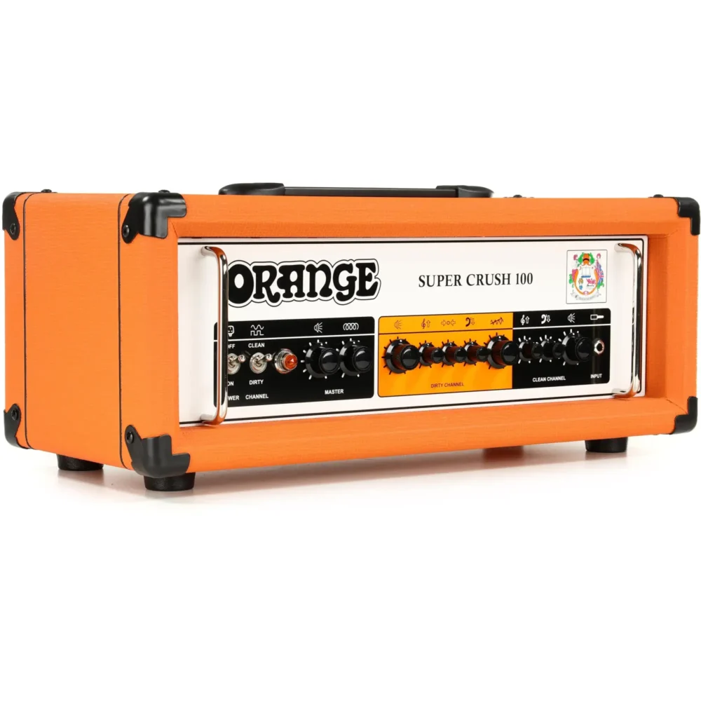 Orange Super Crush 100 – moćno i fleksibilno tranzistor pojačalo za gitariste svih stilova. Prodaja: Artist d.o.o. Banja Luka, Sarajevo