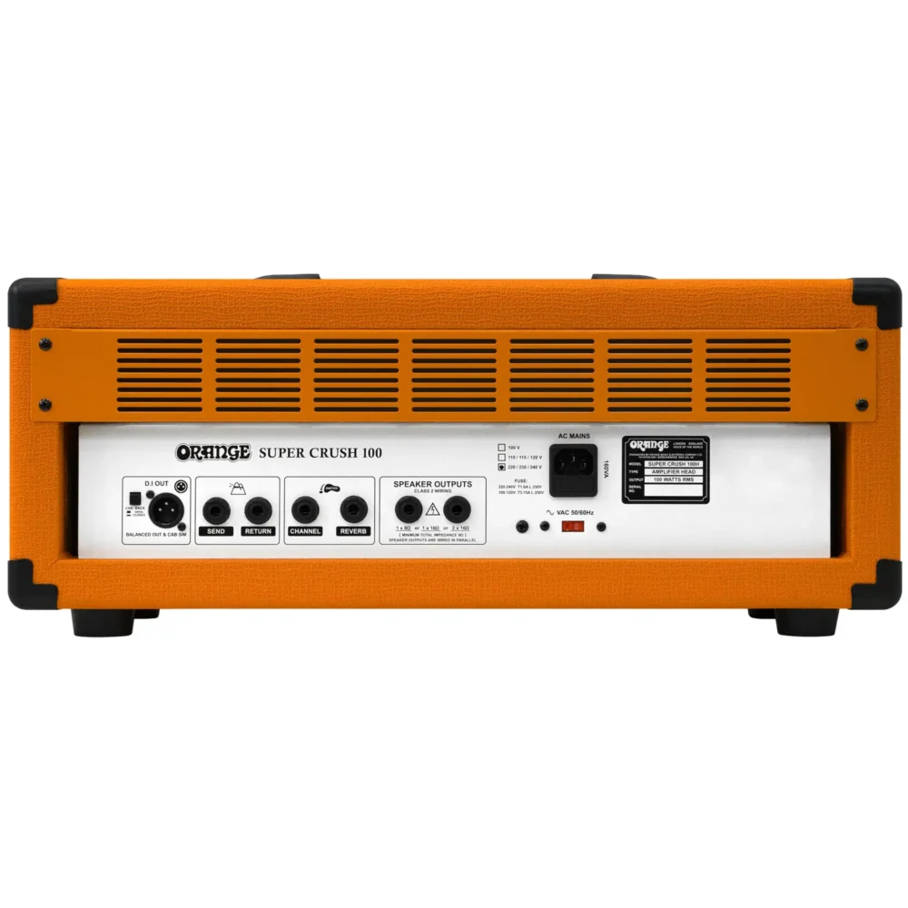 Orange Super Crush 100 – moćno i fleksibilno tranzistor pojačalo za gitariste svih stilova. Prodaja: Artist d.o.o. Banja Luka, Sarajevo