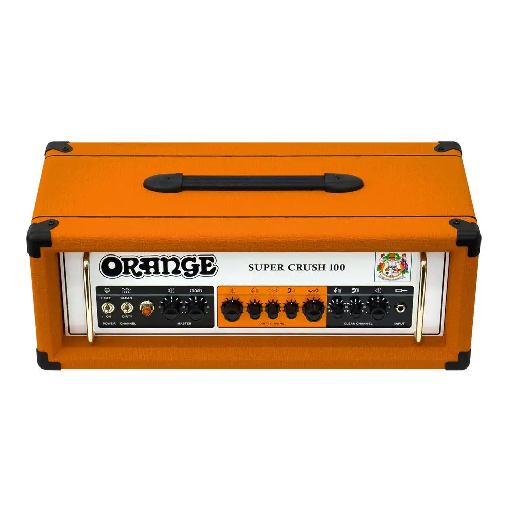Orange Super Crush 100 – moćno i fleksibilno tranzistor pojačalo za gitariste svih stilova. Prodaja: Artist d.o.o. Banja Luka, Sarajevo