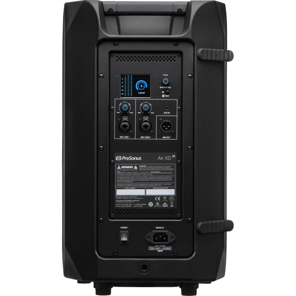 PreSonus AIR XD 10 crni 2-way aktivni zvučnik sa 10" wooferom, 1000W Class-D pojačalo, TWS stereo, DSP presetovi, integrisani mikser, robusno kućište, Prodaja Artist d.o.o. Banja Luka, Sarajevo