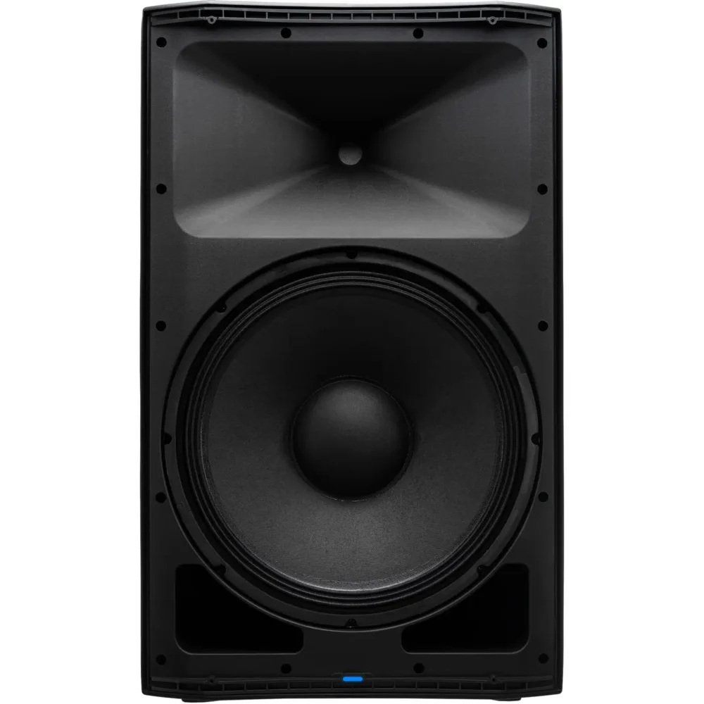 2-way aktivni zvučnik, 15" woofer, 1,35" HF kompresijski driver, 1500W Class-D, frekvencijski opseg 47–20.000 Hz, 134 dB SPL, integrisani 3-kanalni mikser, Bluetooth TWS, DSP presetovi, M10 rigging, dual-angle pole mount, lagano i izdržljivo kućište.