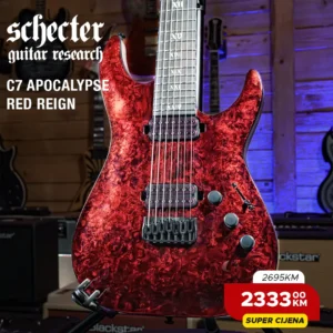 Schecter C7 Apocalypse Red Reign sedmožičana električna gitara
