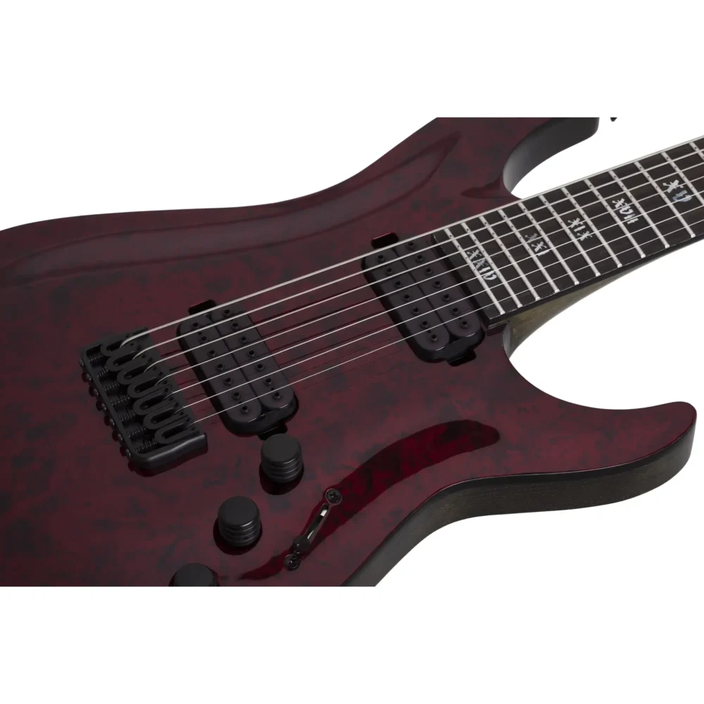 Schecter C-7 Apocalypse je nenedmašna 7-žičana metal mašina za ekstremnu rifologiju i nepobjedive je mekoće sviranja. Prodaja: Artist d.o.o. Banja Luka, Sarajevo