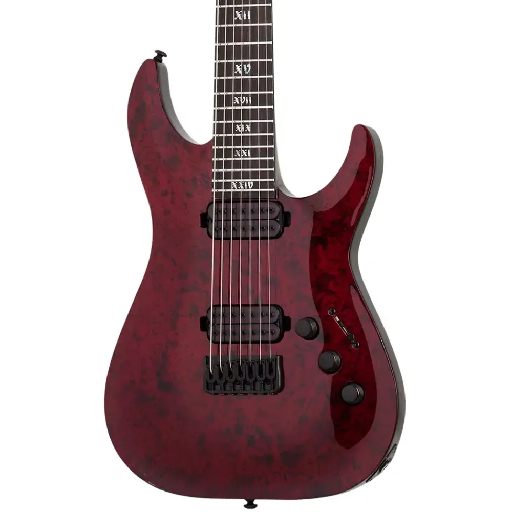 Schecter C-7 Apocalypse je nenedmašna 7-žičana metal mašina za ekstremnu rifologiju i nepobjedive je mekoće sviranja. Prodaja: Artist d.o.o. Banja Luka, Sarajevo