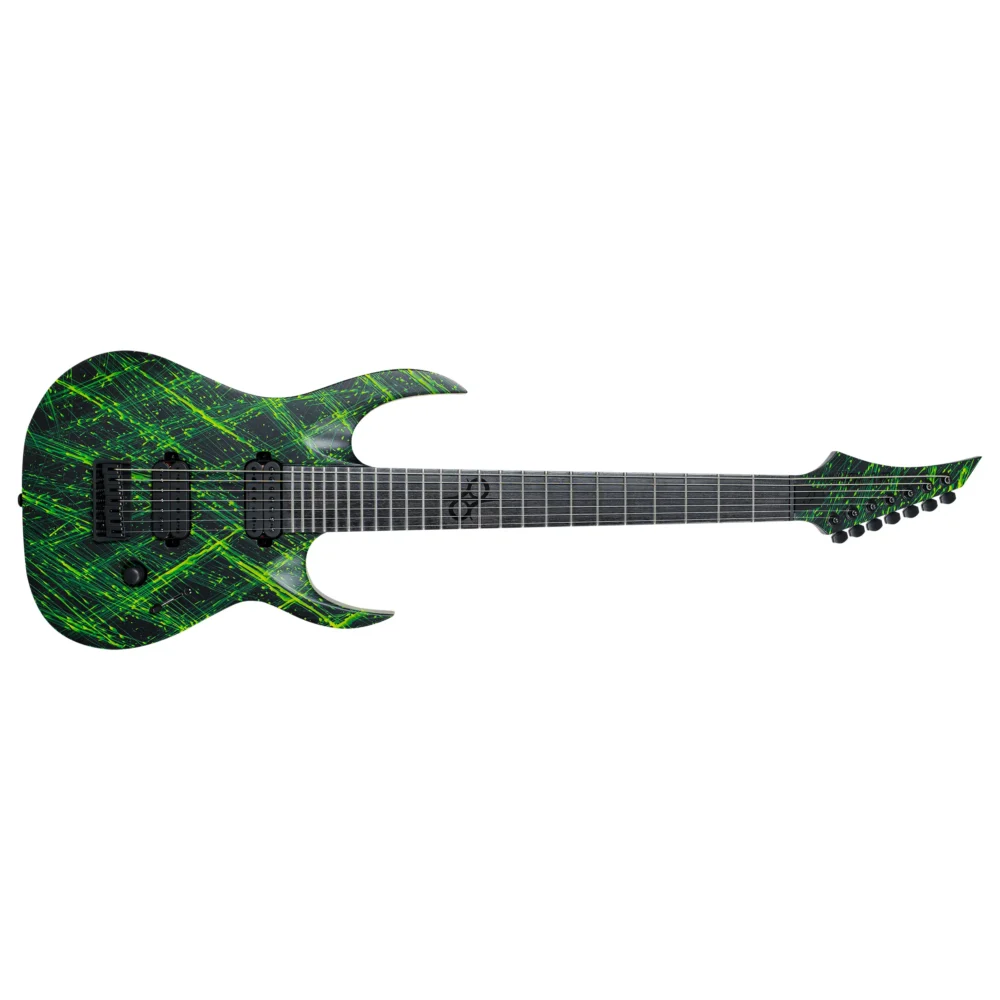 Solar A2.7CLN CANIBALISMO+ 7-string električna gitara s Duncan Solar pickupovima i Lemon Neon Splatter finišem. Prodaja Artist d.o.o. Banja Luka, Sarajevo.