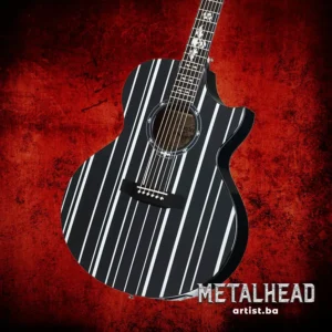 MetalHead: Schecter SYNYSTER 'Syn AC-GA SC' Silver Stripes akustična gitara