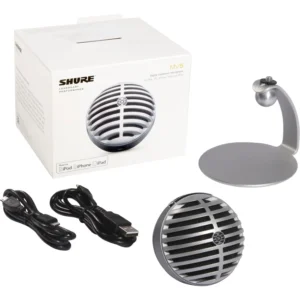 Shure MOTIV MV5 USB mikrofon za podcast, vokale i instrumente sa Cardioid obrascem, 48 kHz/24-bit snimanje, kompatibilan sa Mac, Windows i iOS uređajima. Prodaja Artist d.o.o. Banja Luka, Sarajevo
