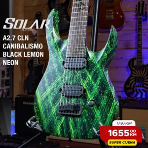 Solar A2.7 CLN CANIBALISMO Black Lemon Neon električna gitara