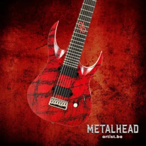 MetalHead: Solar A2.7 CANIBALISMO+ Blood Red 7-String električna gitara