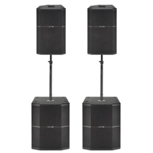 Montarbo PA System Set 2x R115 + 2x R18S, aktivni PA sistem s DSP kontrolom i drvenim kabinetima, 15” i 18” zvučnici, profesionalno ozvučenje, Prodaja Artist d.o.o. Banja Luka, Sarajevo.