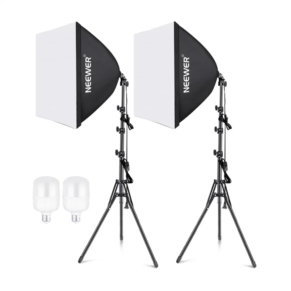 Neewer NK200 Photography Softbox Kit 700W, LED studio rasvjeta 60x60 cm sa stativima i torbom. Prodaja Artist d.o.o. Banja Luka, Sarajevo.