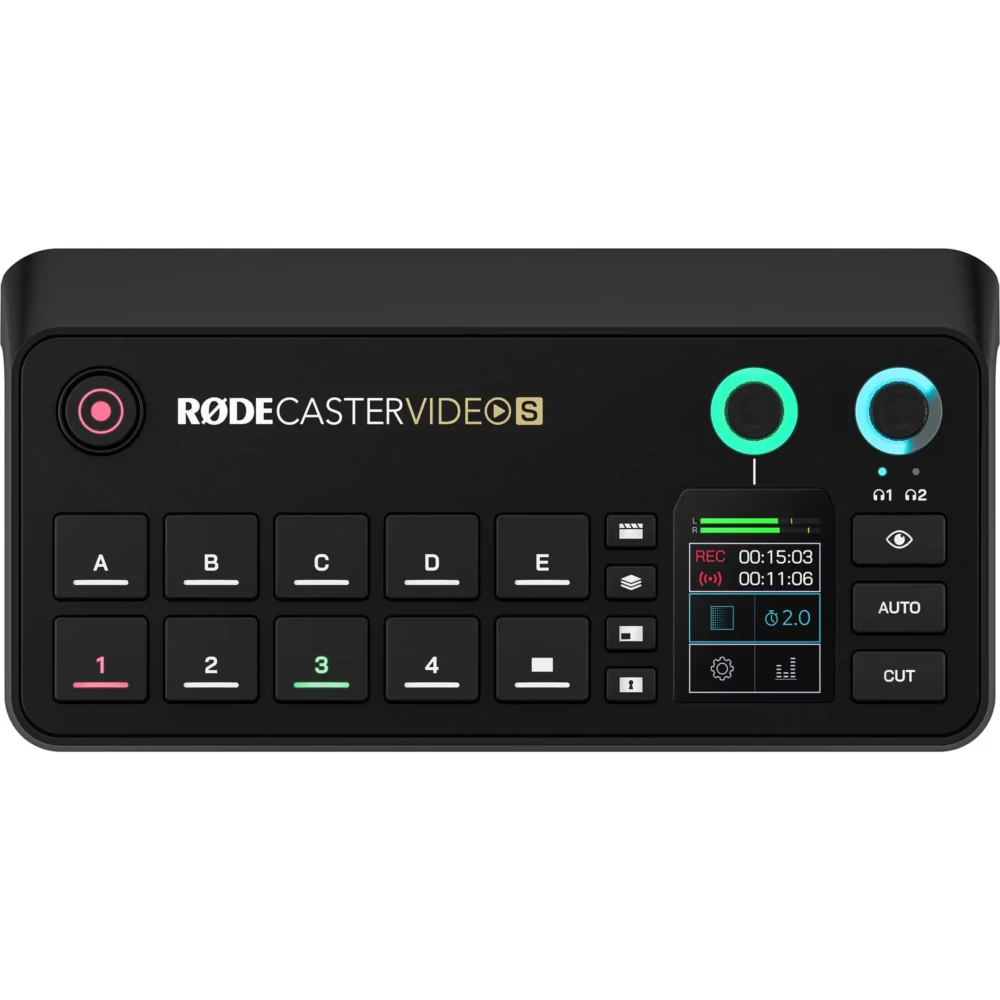 RØDECaster Video S kompaktna konzola za video i audio produkciju sa HDMI ulazima, touchscreen kontrolama i studijskim preampovima, pogodna za podcasting, streaming i studijski rad. Prodaja Artist d.o.o. Banja Luka, Sarajevo.