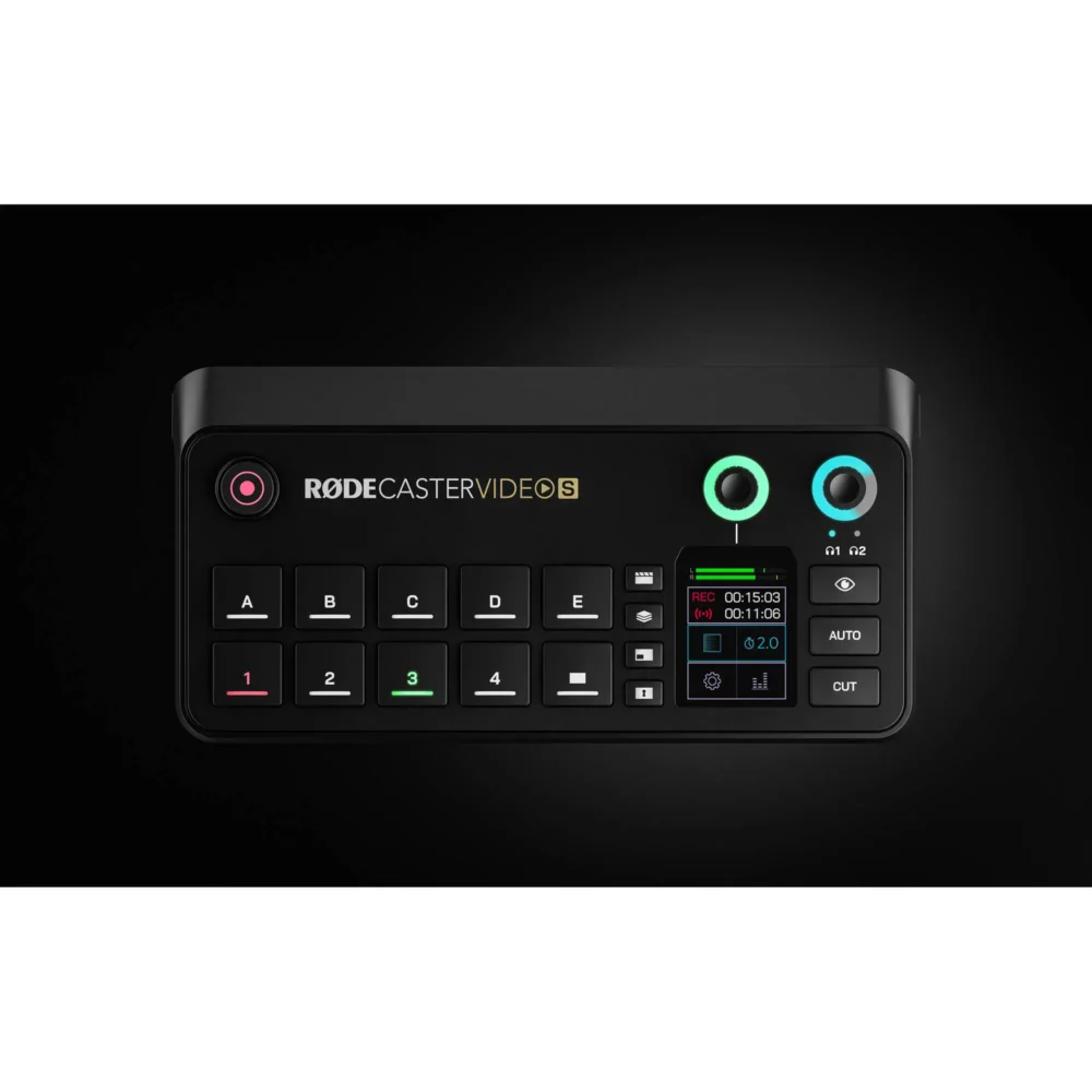 RØDECaster Video S kompaktna konzola za video i audio produkciju sa HDMI ulazima, touchscreen kontrolama i studijskim preampovima, pogodna za podcasting, streaming i studijski rad. Prodaja Artist d.o.o. Banja Luka, Sarajevo.