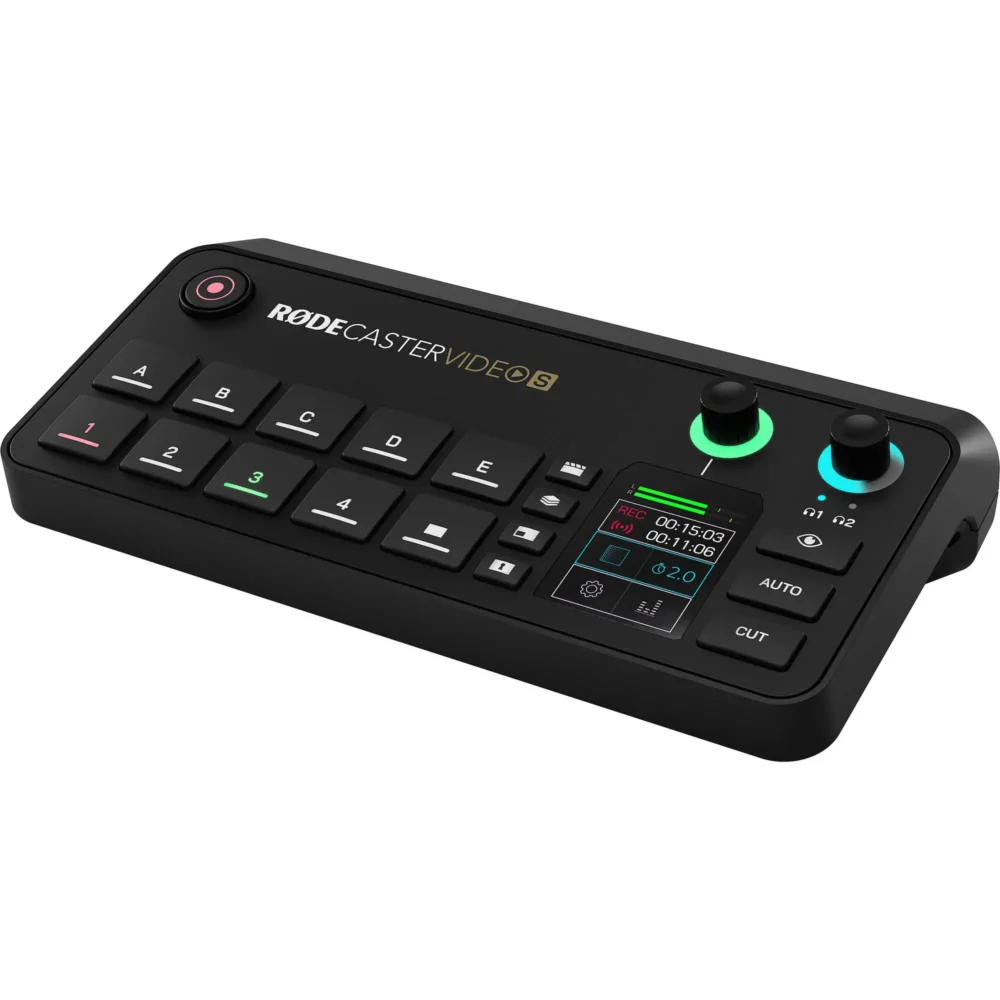 RØDECaster Video S kompaktna konzola za video i audio produkciju sa HDMI ulazima, touchscreen kontrolama i studijskim preampovima, pogodna za podcasting, streaming i studijski rad. Prodaja Artist d.o.o. Banja Luka, Sarajevo.
