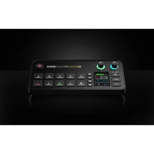 RØDECaster Video S kompaktna konzola za video i audio produkciju sa HDMI ulazima, touchscreen kontrolama i studijskim preampovima, pogodna za podcasting, streaming i studijski rad. Prodaja Artist d.o.o. Banja Luka, Sarajevo.