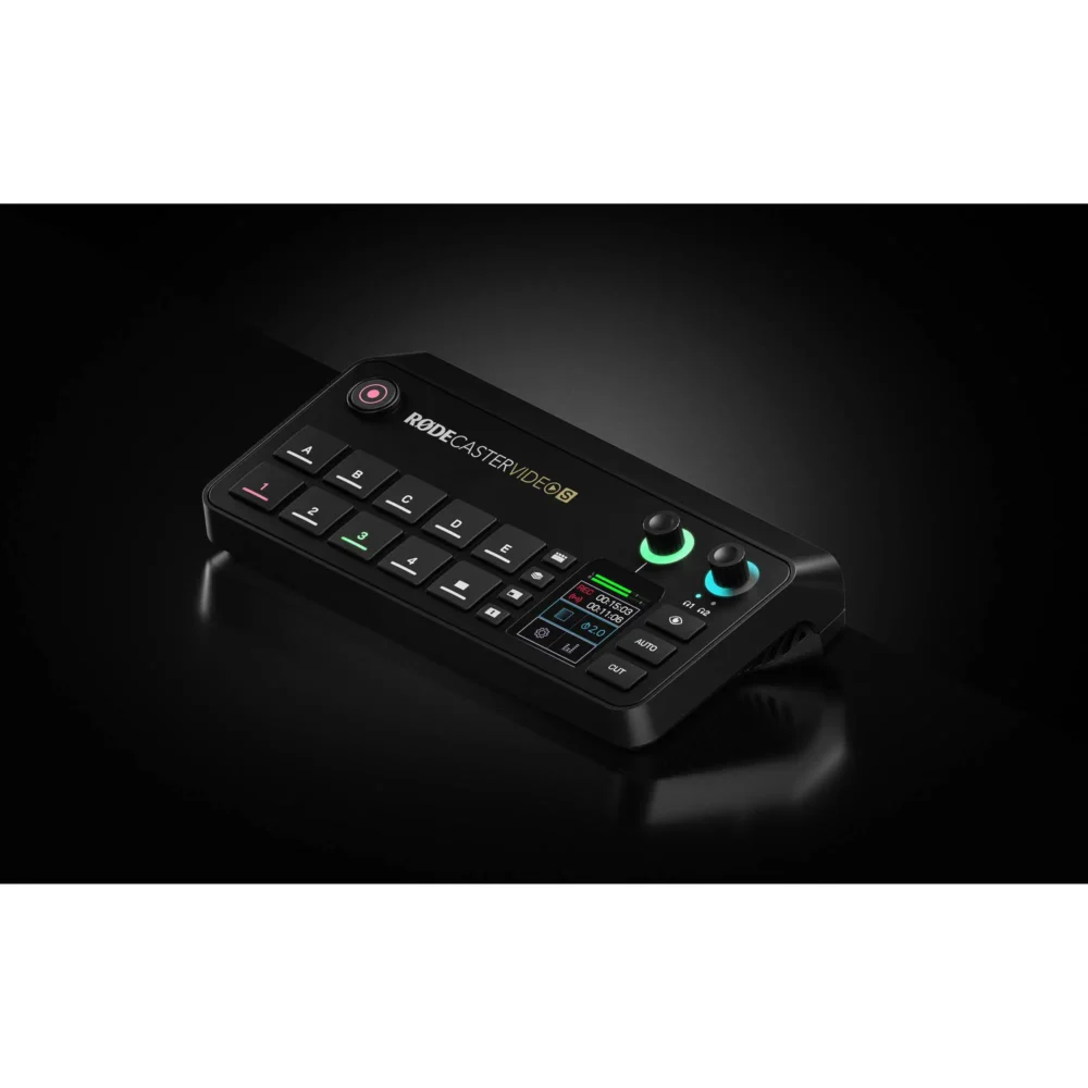 RØDECaster Video S kompaktna konzola za video i audio produkciju sa HDMI ulazima, touchscreen kontrolama i studijskim preampovima, pogodna za podcasting, streaming i studijski rad. Prodaja Artist d.o.o. Banja Luka, Sarajevo.